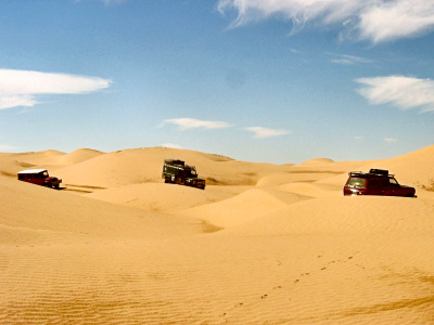 Dünen Landrover Sahara